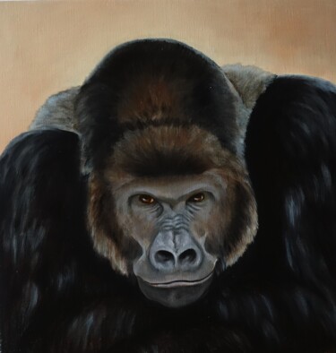 Painting titled "Boss" by Kvantaliani, Original Artwork, Oil