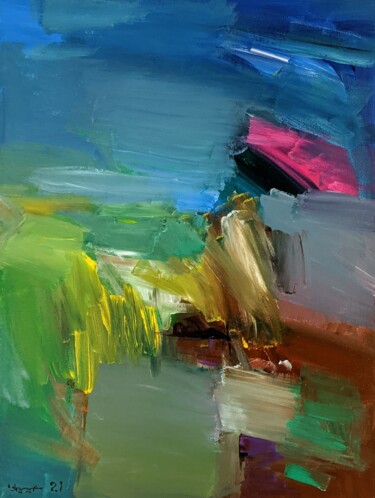 「Rain」というタイトルの絵画 Armen Ghazayran (Nem)によって, オリジナルのアートワーク, アクリル