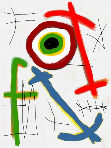 数字艺术 标题为“L'œil du Maître 2” 由Franck Vidal, 原创艺术品, 数字油画