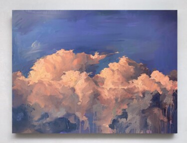 제목이 "Yellow sky"인 미술작품 Liza Orlovska로, 원작, 기름