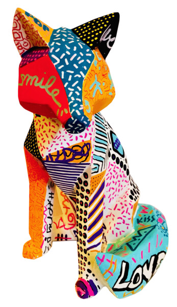 Rzeźba zatytułowany „Pop RenART’” autorstwa Patricia Ducept (Art'Mony), Oryginalna praca, Żywica
