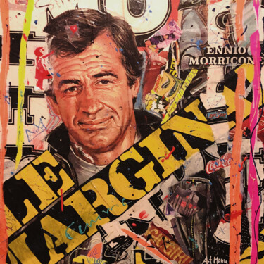 제목이 "Pop Belmondo"인 미술작품 Patricia Ducept (Art'Mony)로, 원작, 아크릴