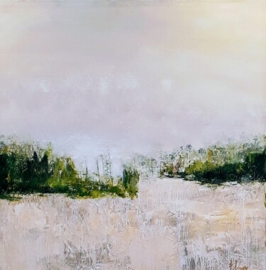 Peinture intitulée "PAYSAGE FRAGILE" par Florence Crespy, Œuvre d'art originale, Huile