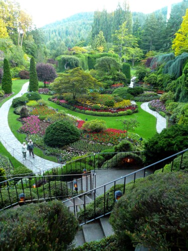 Photographie intitulée "Butchart Gardens" par Blago Simeonov, Œuvre d'art originale, Photographie numérique