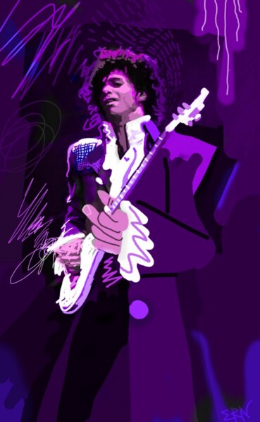 数字艺术 标题为“Purple Rain” 由Ernesto Rivera Novoa, 原创艺术品, 数字油画