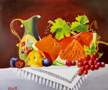 Peinture intitulée "Anguria" par Oksana Zaskotska, Œuvre d'art originale, Huile