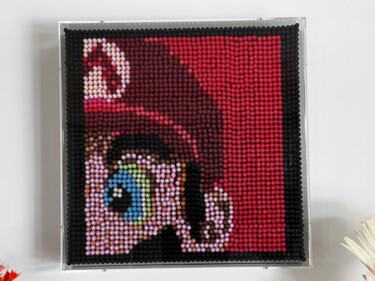 Collages titled "MARIO" by Herve Lombardozzi, Original Artwork, Collages