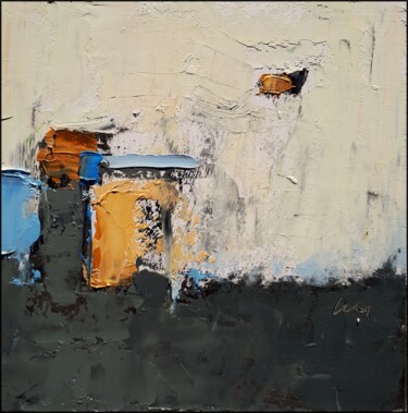 Painting titled "November abstractio…" by Kazimierz Mordarski, Original Artwork, Oil