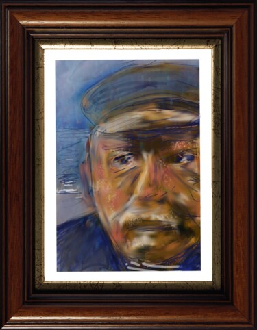 Digital Arts με τίτλο "Le capitaine..." από Jacky Patin, Αυθεντικά έργα τέχνης, Ψηφιακή ζωγραφική