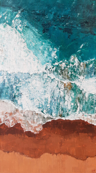 Bottomless ocean №4 Картина под названием "Bottomless ocean №4" - Elena Petrova, Подлинное произведение искусства, Масло
