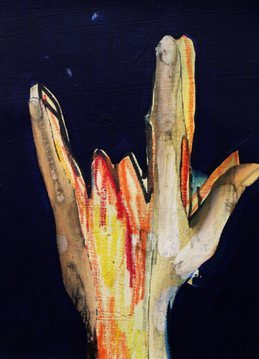 Painting titled "Childhood III" by Miloš Hronec, Original Artwork, Oil
