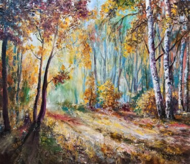 제목이 "Autumn forest"인 미술작품 Ilgiz Murtazin로, 원작, 기름