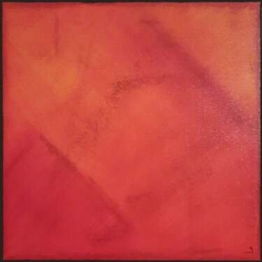 Painting titled "Vertige de feu" by Julyexia, Original Artwork, Acrylic Mounted on Wood Stretcher frame