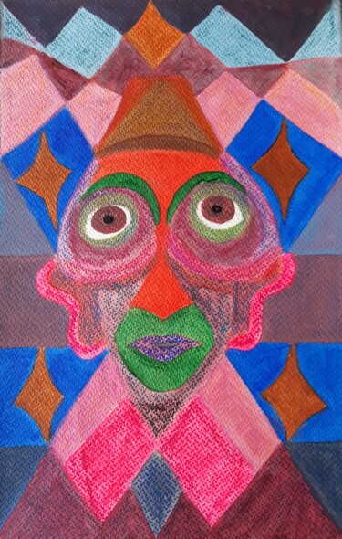 Painting titled "la Barbichette" by Jacques Desvaux (JD), Original Artwork, Acrylic