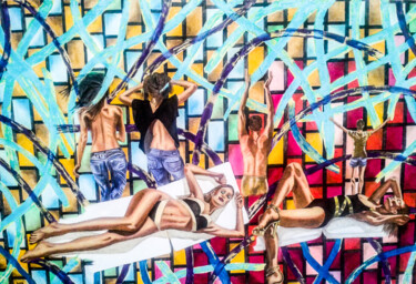 Promiscuous "Promiscuous" başlıklı Tablo Hüseyin Ak tarafından, Orijinal sanat, Petrol