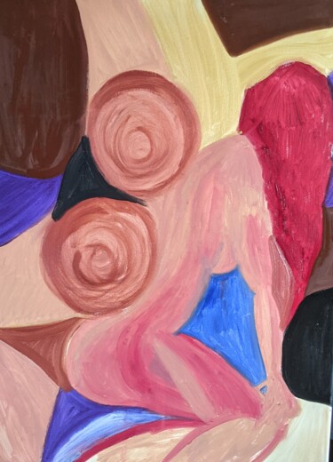 Peinture intitulée "Resilience" par Noëlle Matip, Œuvre d'art originale, Huile