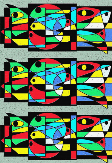 Printmaking titled "Composição do autor…" by Antonio Guimaraes, Original Artwork, Acrylic