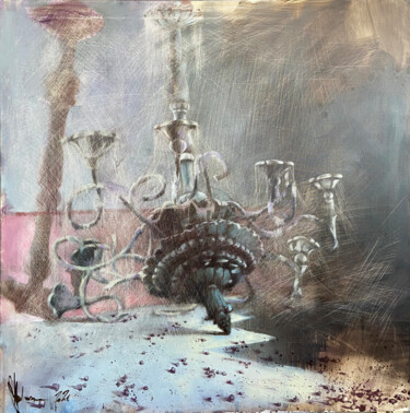 绘画 标题为“The chandelier is d…” 由Igor Shulman, 原创艺术品, 油