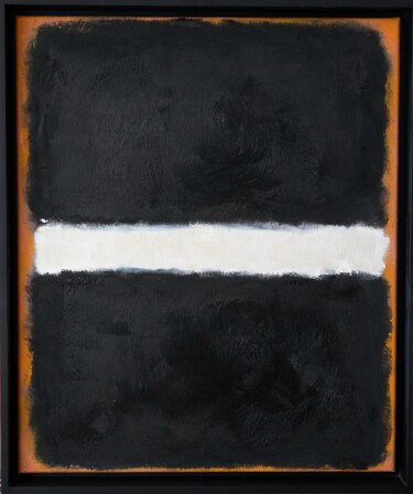 绘画 标题为“No. 1750_White stri…” 由Guido Lötscher, 原创艺术品, 油