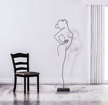 雕塑 标题为“Un filo di vanità” 由Giancarlo Morandi, 原创艺术品, 线