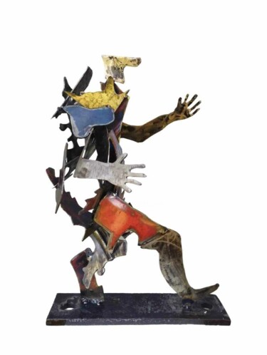 Sculpture titled "le pas de danse" by Eugenie Bal, Original Artwork, Metals