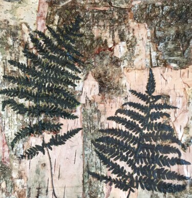 Malarstwo zatytułowany „Forest Ferns Painti…” autorstwa Lena Ru, Oryginalna praca, Akryl