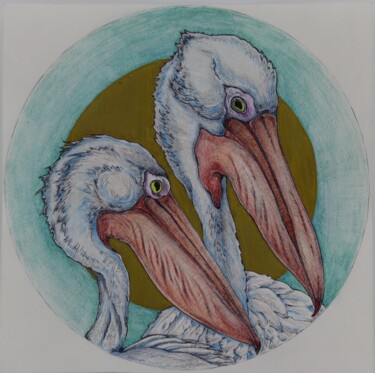 图画 标题为“Pelican 3” 由Oxana Kondratenko, 原创艺术品, 圆珠笔
