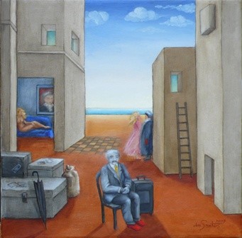 Pintura titulada "La espera" por Irma Dos Santos, Obra de arte original