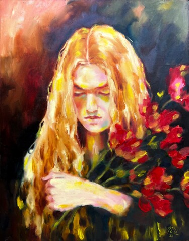 Remember You 绘画 标题为“Remember You” 由Isolde Pavlovskaya, 原创艺术品, 油 安装在木质担架架上