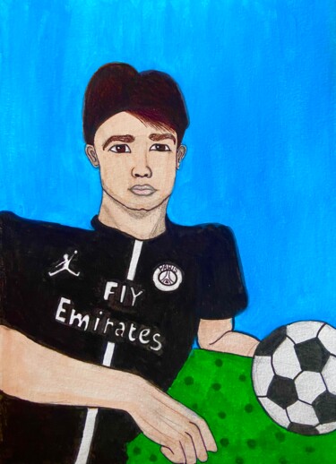 Big Brother Loves Football Fly Emirates Ζωγραφική με τίτλο "Big Brother Loves F…" από Evangelina, Αυθεντικά έργα τέχνης, Ακρυλικό