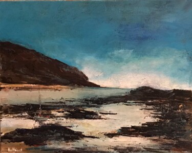 Peinture intitulée "Sur une grève au Sé…" par Daniel Bathiard, Œuvre d'art originale, Acrylique