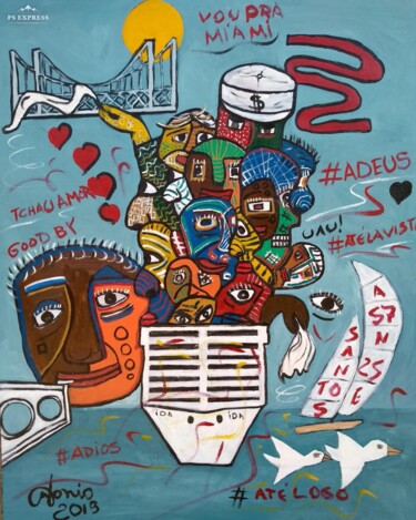 Pintura intitulada "Despedidas" por Antonio Alves De Souza, Obras de arte originais, Acrílico