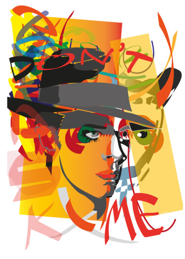 Digital Arts titled "David Bowie" by Cesare Maestrelli, Original Artwork, Digital Painting
