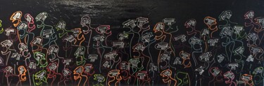 Peinture intitulée "Nématoïdes des plai…" par Delphine Dessein, Œuvre d'art originale, Acrylique