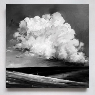 제목이 "Black and white sky"인 미술작품 Liza Orlovska로, 원작, 기름
