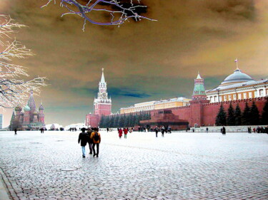 Red Square evening Photographie intitulée "Red Square evening" par Blago Simeonov, Œuvre d'art originale, Photographie manipulée