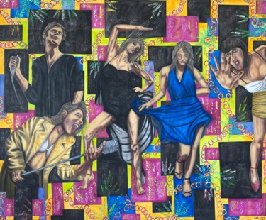Entertainment 「Entertainment」というタイトルの絵画 Hüseyin Akによって, オリジナルのアートワーク, オイル