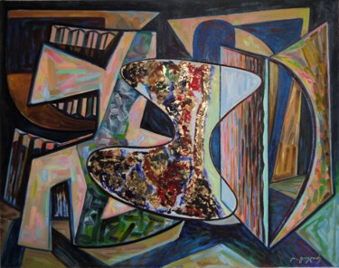 Peinture intitulée "Fortune" par Levan Goglidze, Œuvre d'art originale, Encaustique