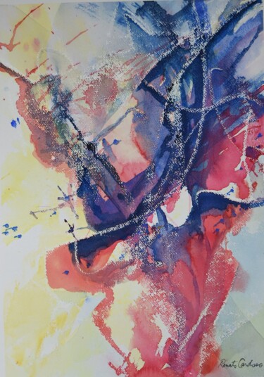 Malerei mit dem Titel "carga interessante" von Renato Cardoso, Original-Kunstwerk, Aquarell