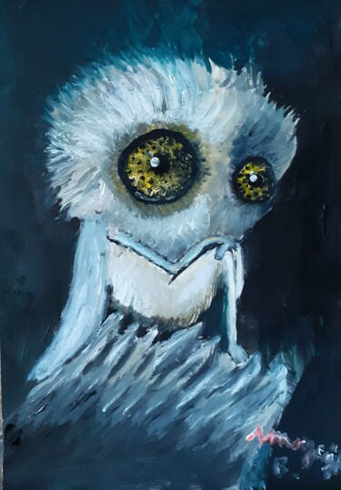 Pittura intitolato "Whisper" da Amazeigh Bouzékri, Opera d'arte originale, Olio
