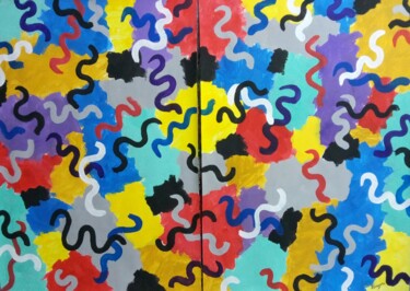 绘画 标题为“diptych . abstracti…” 由Kyrylo Bondarenko, 原创艺术品, 丙烯