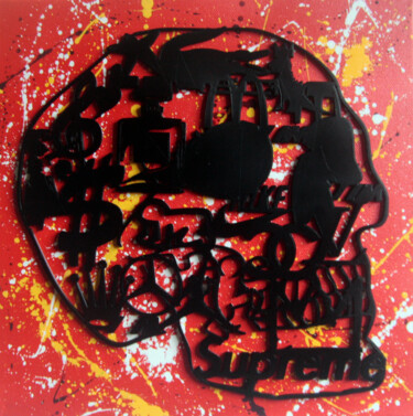 绘画 标题为“PyB SKULL logos, 20…” 由Pyb, 原创艺术品, 拼贴