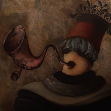 trompette à bouche 绘画 标题为“trompette à bouche” 由Philippe Prymerski, 原创艺术品, 丙烯