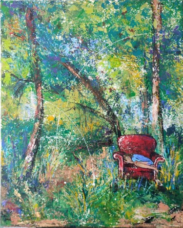 Peinture intitulée "Sérénité" par Bea Madelenat, Œuvre d'art originale, Acrylique