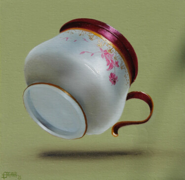 Painting titled "CIOCCOLATA CALDA IN…" by Nicoletta Bagatti, Original Artwork, Oil