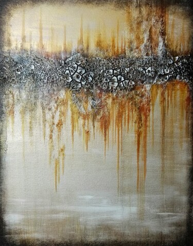 Painting titled "Acrylique sur toile…" by Steivan Loundou, Original Artwork, Oil Mounted on Wood Stretcher frame