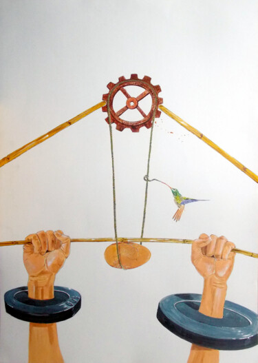 제목이 "THE VULNERABLE PART…"인 미술작품 Lazaro Hurtado로, 원작, 아크릴