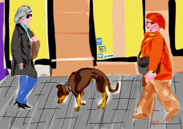 数字艺术 标题为“Downtown” 由Dablart, 原创艺术品, 数字油画