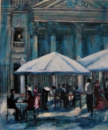 Pintura titulada "Tapeando por Pamplo…" por Reme, Obra de arte original, Oleo