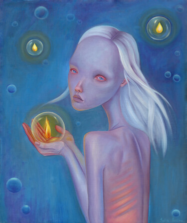 绘画 标题为“Inner light” 由Julia Kuzina, 原创艺术品, 油